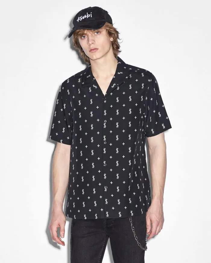 Ksubi Allstar Resort Ss Shirt Black Mens Shirts
