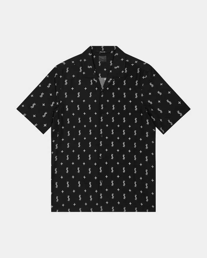 Ksubi Allstar Resort Ss Shirt Black Mens Shirts