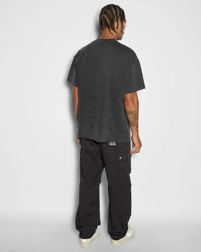 Ksubi Angelik Ekcess Ss Tee Acid Black Mens TShirts