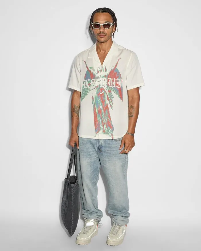 Ksubi Angelik Resort Ss Shirt White Mens Shirts