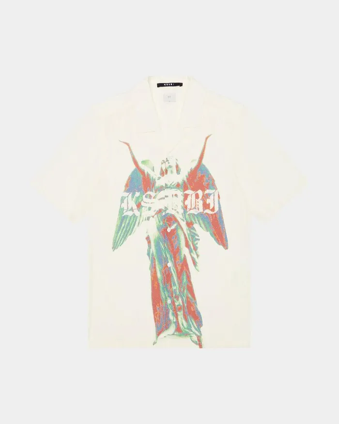Ksubi Angelik Resort Ss Shirt White Mens Shirts