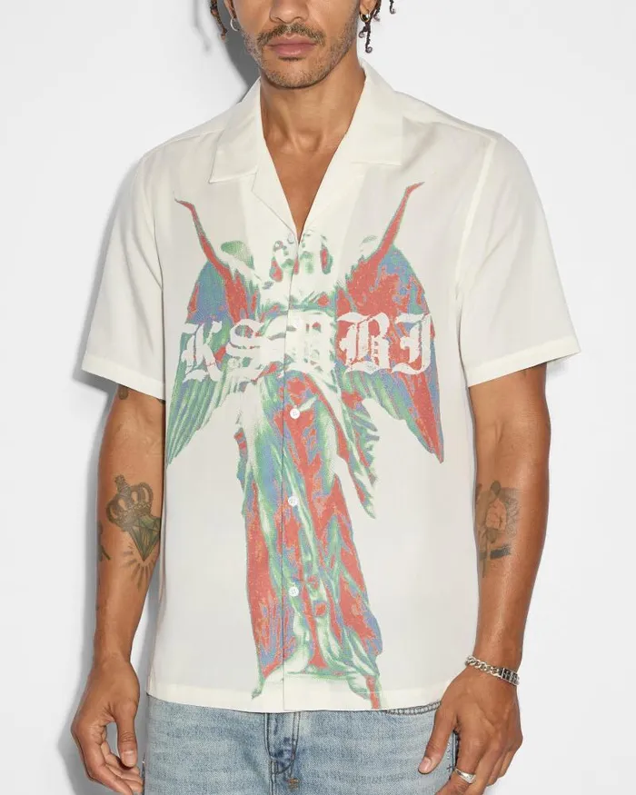 Ksubi Angelik Resort Ss Shirt White Mens Shirts