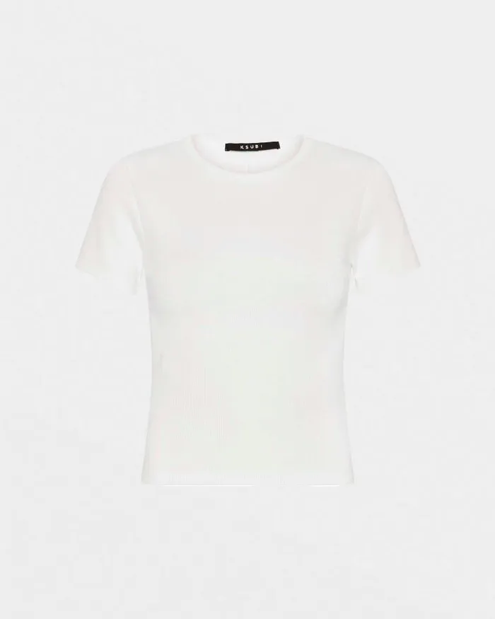 Ksubi Arise Ss Tee White Womens Tops