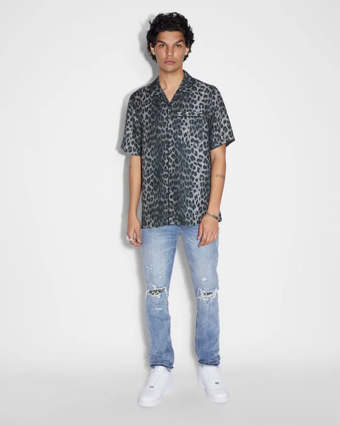 Ksubi Big Kat Resort Ss Shirt Black Mens Shirts