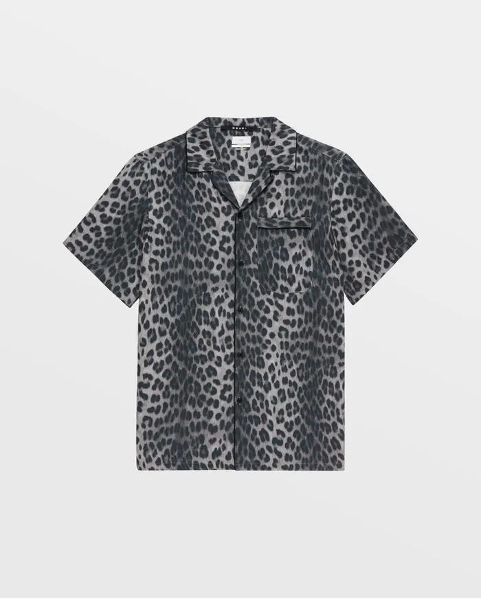 Ksubi Big Kat Resort Ss Shirt Black Mens Shirts