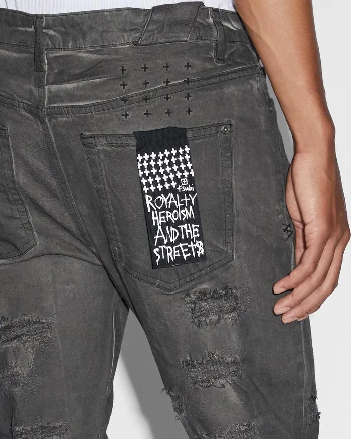Ksubi Chitch Oil Slick Repair Mens Skinny