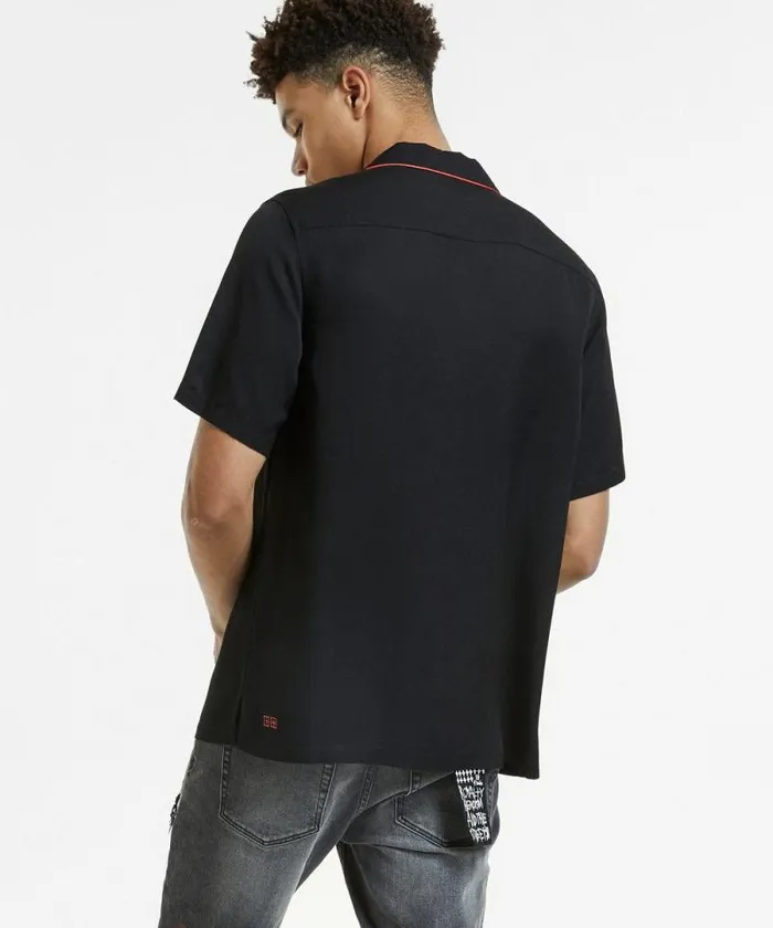 Ksubi Downtown Ss Shirt Black Red Mens Shirts
