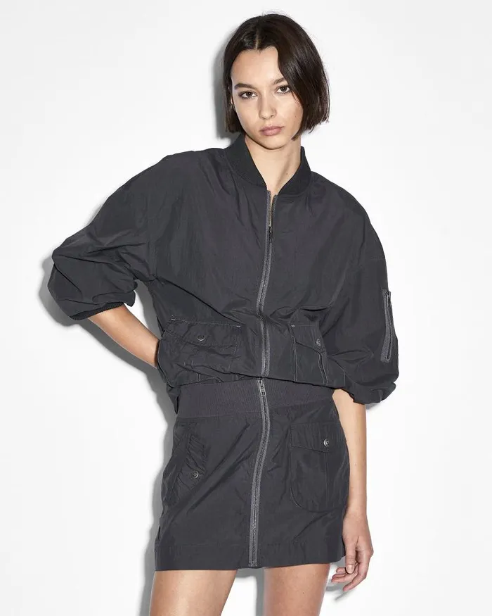 Ksubi Elemental Bomber Charcoal Womens Jackets