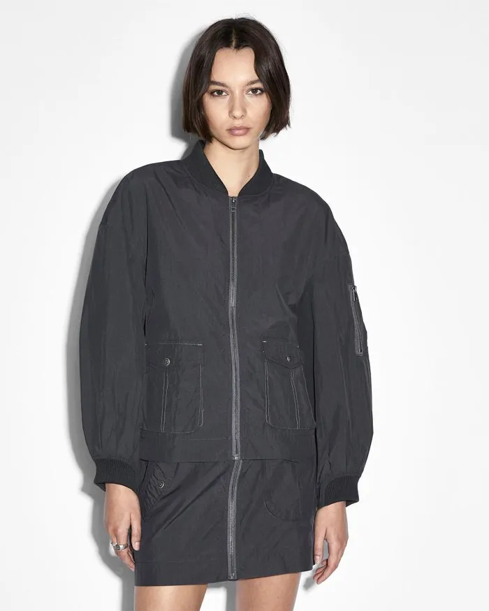 Ksubi Elemental Bomber Charcoal Womens Jackets