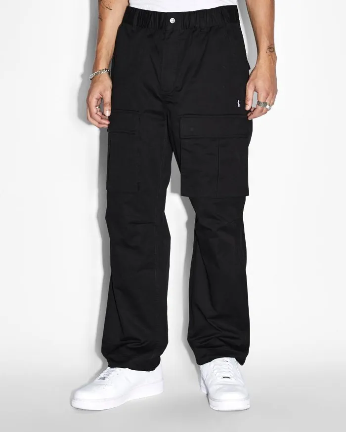 Ksubi Fugitive Cargo Pant Tru Black Mens Pants