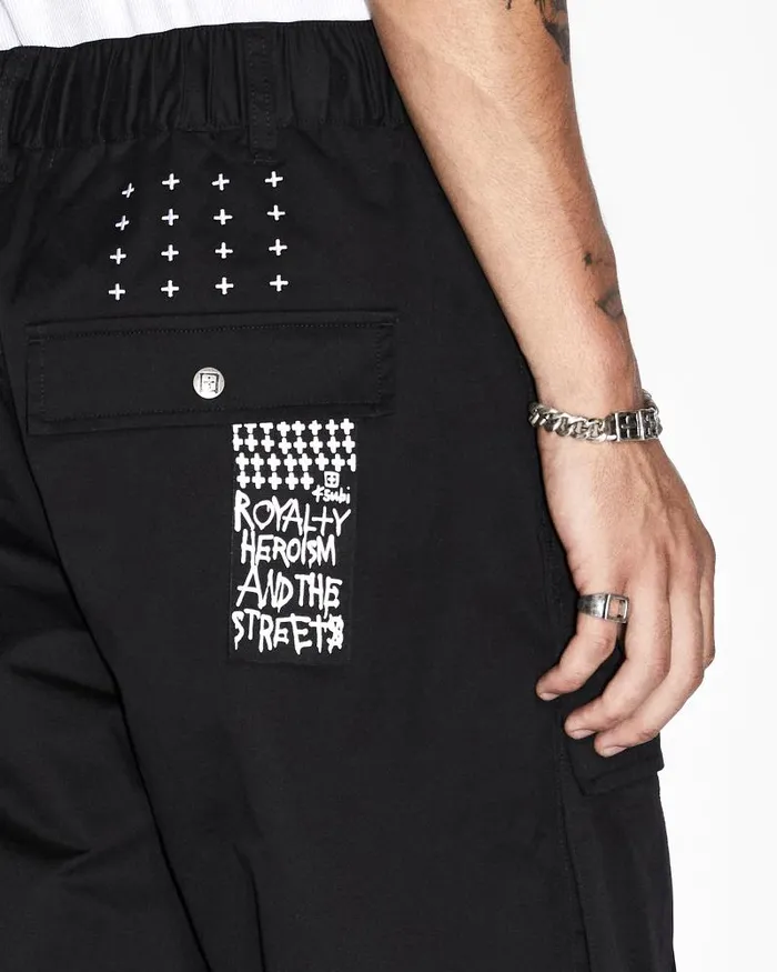 Ksubi Fugitive Cargo Pant Tru Black Mens Pants
