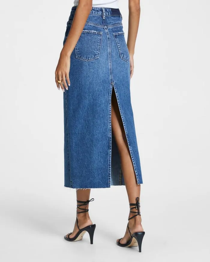 Ksubi Graduate Midi Skirt Recall Womens Denim Skirts