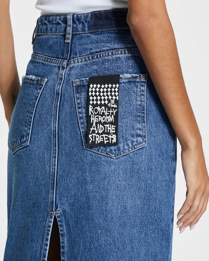 Ksubi Graduate Midi Skirt Recall Womens Denim Skirts