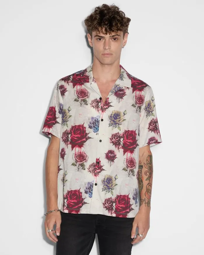 Ksubi Graff Rose Resort Ss Shirt Multi Mens Shirts
