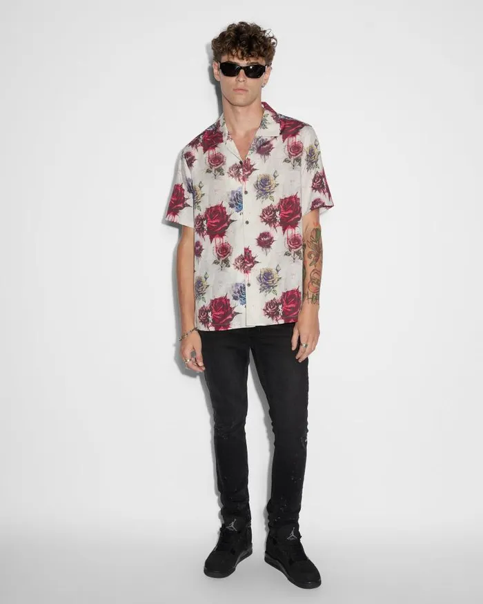 Ksubi Graff Rose Resort Ss Shirt Multi Mens Shirts