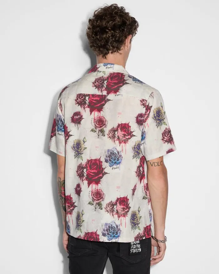 Ksubi Graff Rose Resort Ss Shirt Multi Mens Shirts