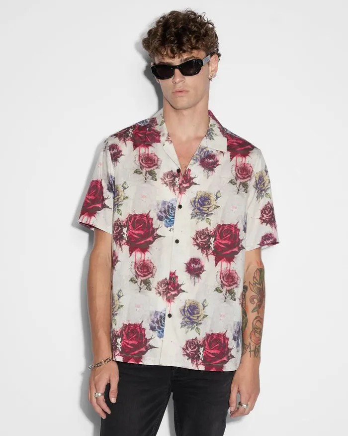 Ksubi Graff Rose Resort Ss Shirt Multi Mens Shirts