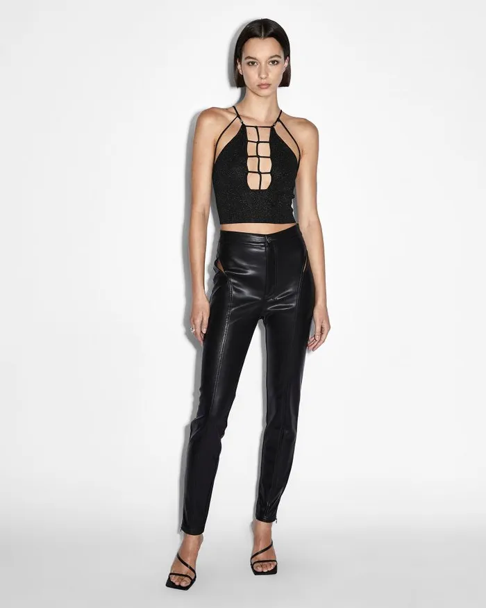 Ksubi Klub Pant Kut Out Black Womens Pants