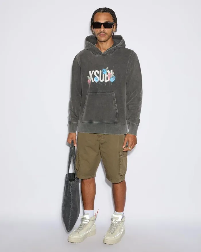 Ksubi Krush Cargo Short Army Fade Mens Shorts