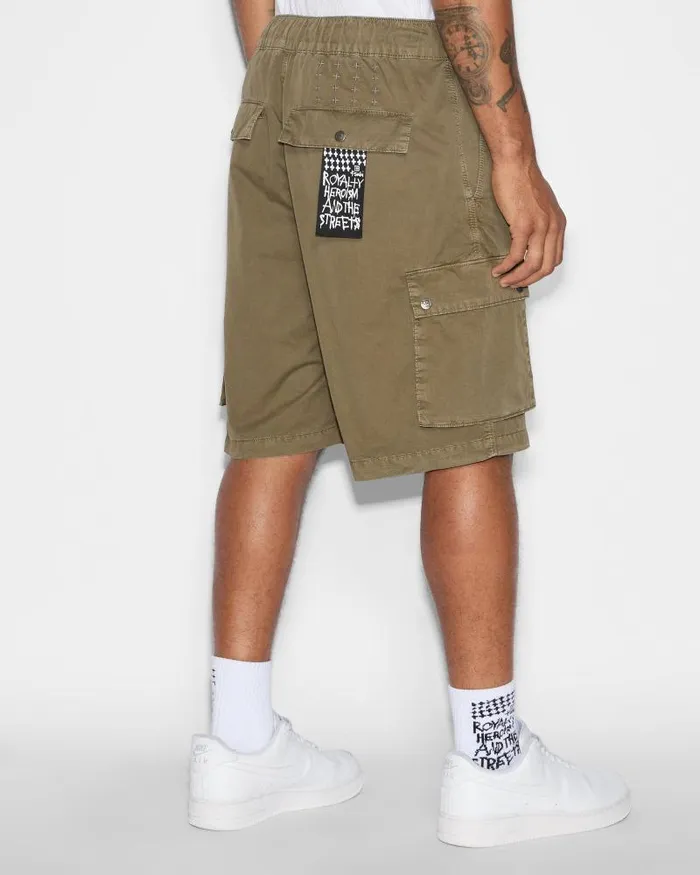 Ksubi Krush Cargo Short Army Fade Mens Shorts