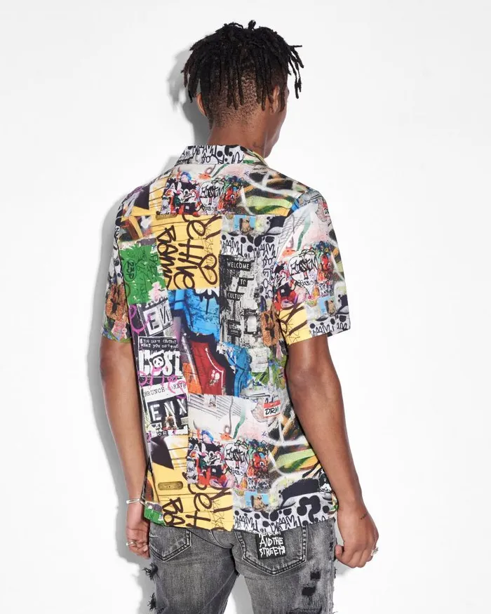 Ksubi Kulture Resort Ss Shirt Multi Mens Shirts