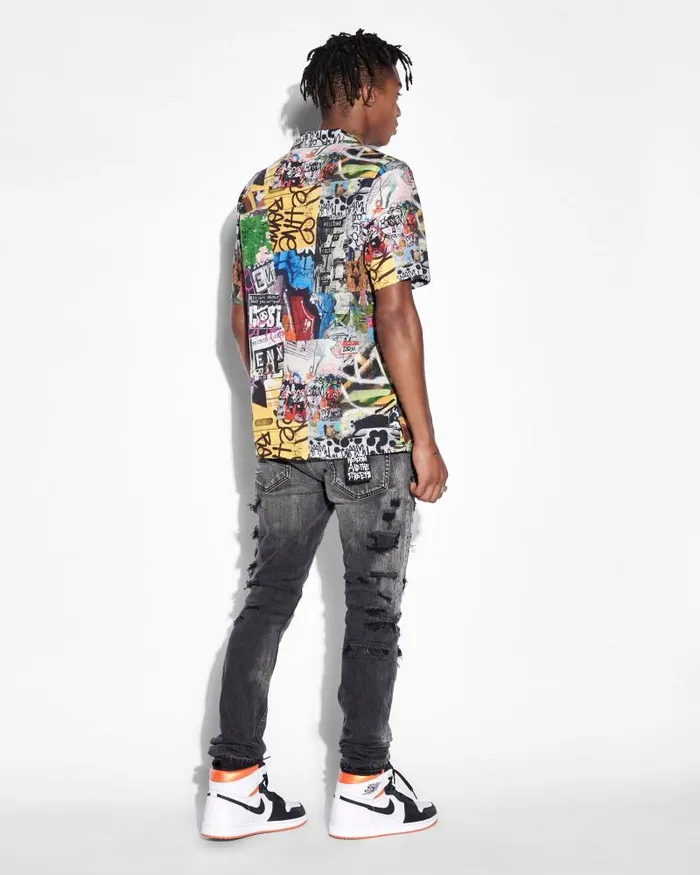 Ksubi Kulture Resort Ss Shirt Multi Mens Shirts