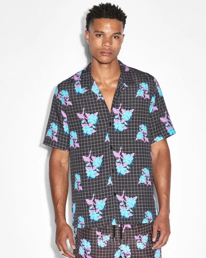 Ksubi Low Res Resort Ss Shirt Multi Mens Shirts