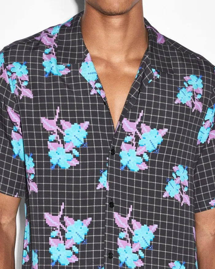 Ksubi Low Res Resort Ss Shirt Multi Mens Shirts