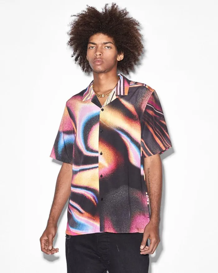 Ksubi Mind State Resort Ss Shirt Multi Mens Shirts
