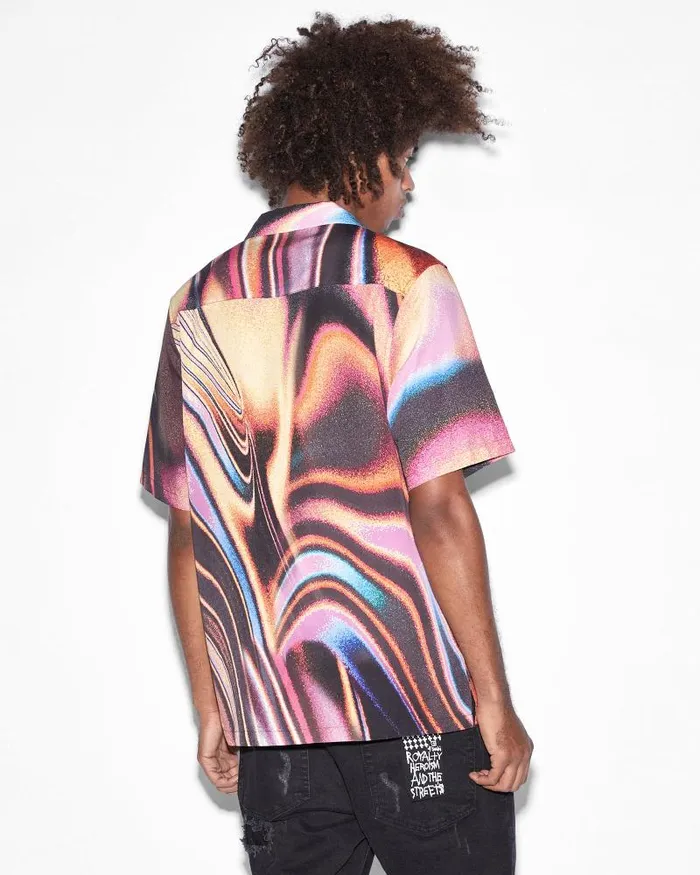 Ksubi Mind State Resort Ss Shirt Multi Mens Shirts