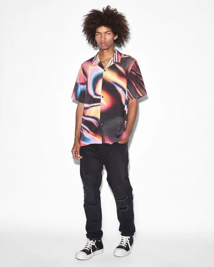 Ksubi Mind State Resort Ss Shirt Multi Mens Shirts