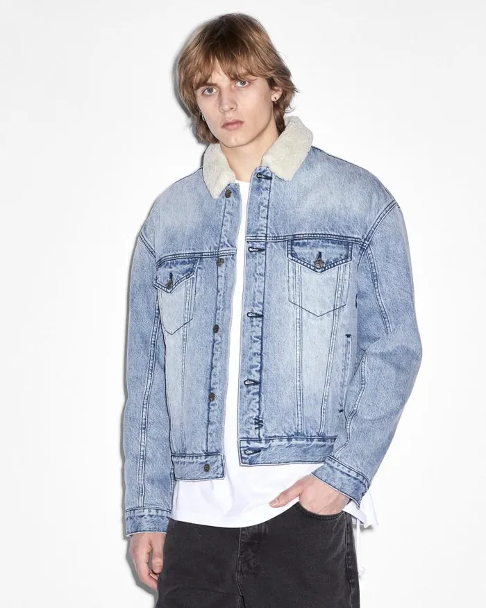 Ksubi Oh G Jacket Sherpa Mid Blue Mens Jackets