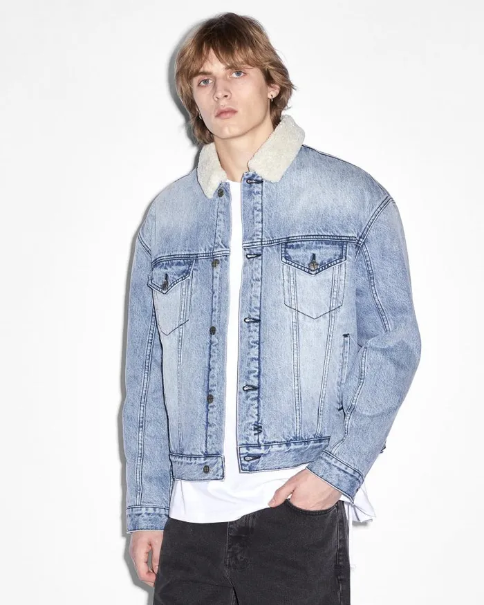 Ksubi Oh G Jacket Sherpa Mid Blue Mens Jackets