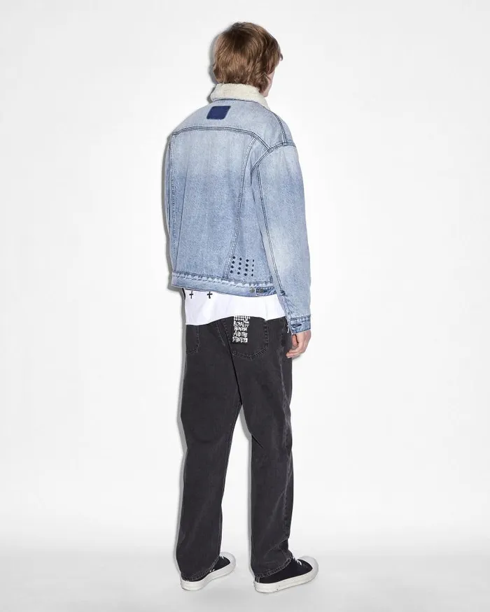 Ksubi Oh G Jacket Sherpa Mid Blue Mens Jackets