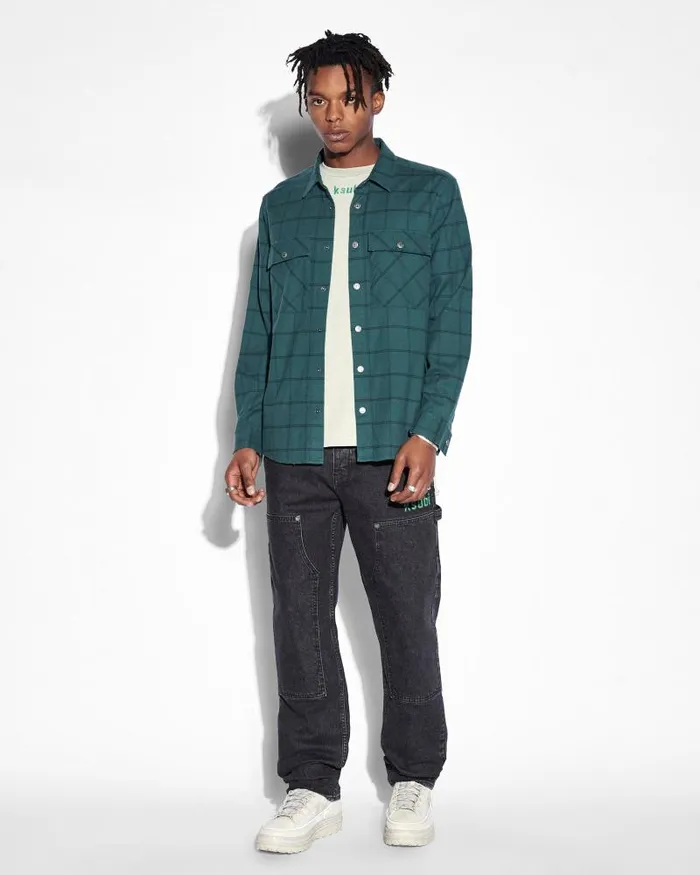 Ksubi Paradox Ls Shirt Khaki Fade Mens Shirts
