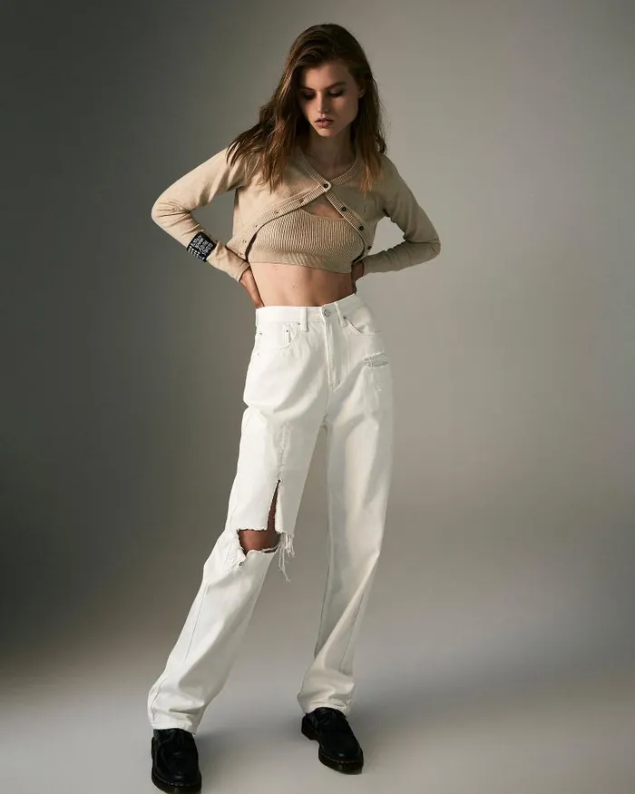 Ksubi Playback Blanc Sliced Womens Straight