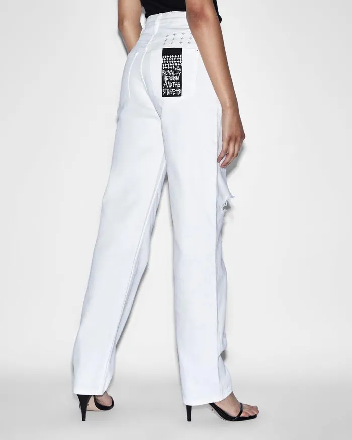 Ksubi Playback Blanc Sliced Womens Straight