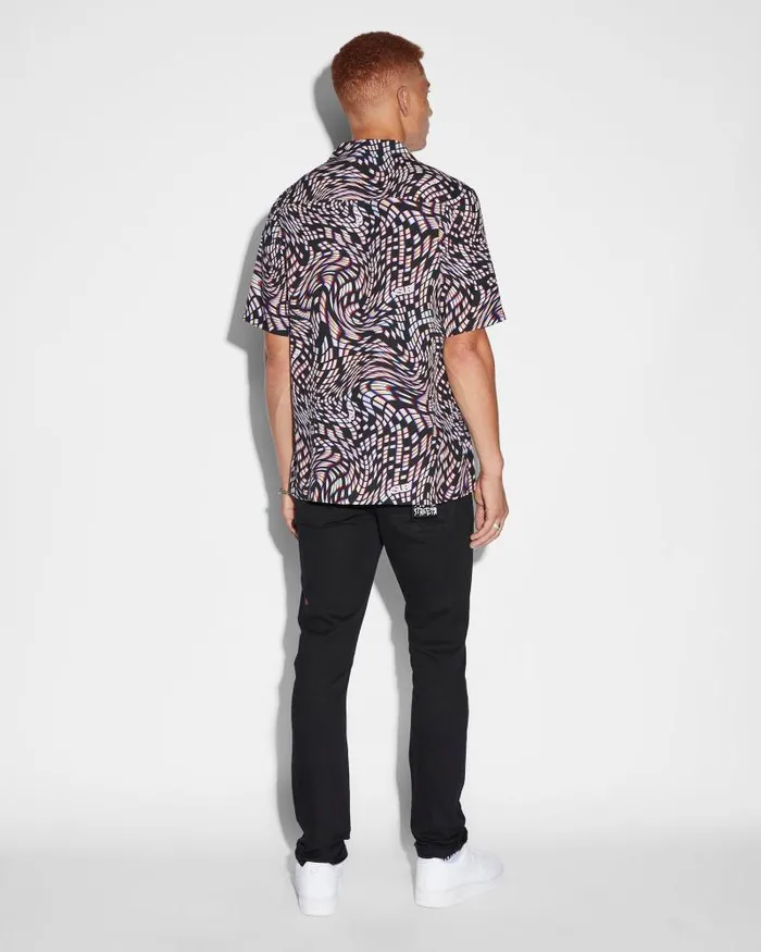 Ksubi Rainbow Road Resort Ss Shirt Multi Mens Shirts