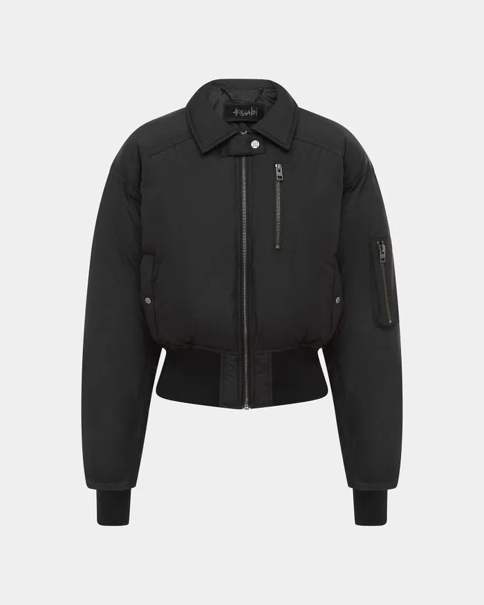 Ksubi Reece Bomber Jacket Black Womens Jackets