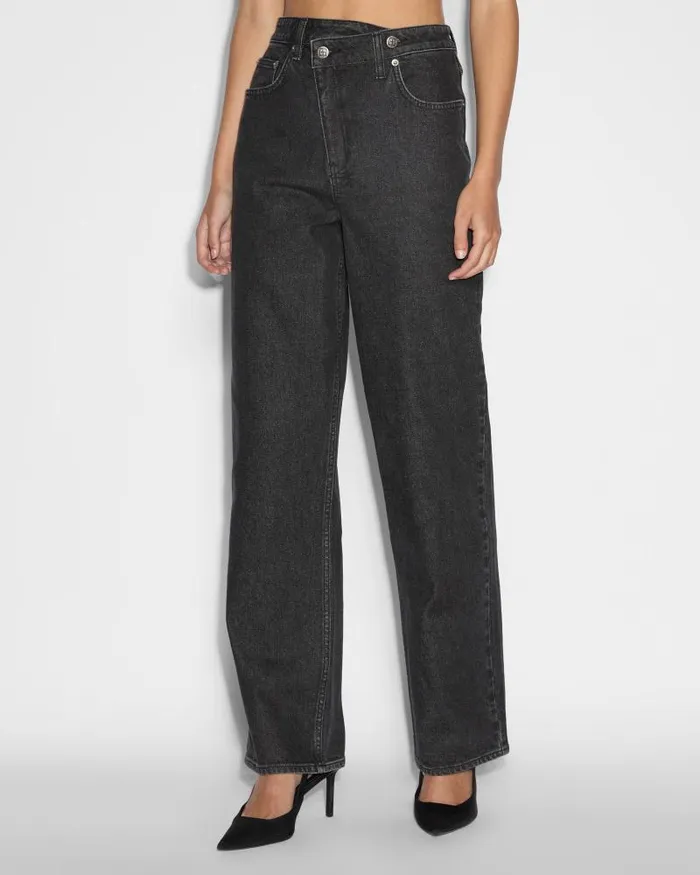 Ksubi Relax Jean Noir Womens Straight