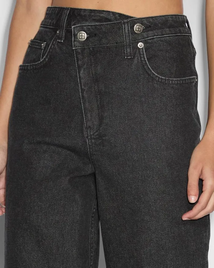 Ksubi Relax Jean Noir Womens Straight