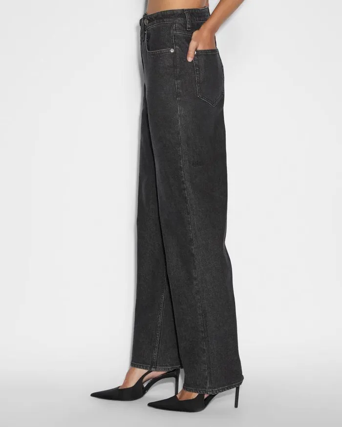 Ksubi Relax Jean Noir Womens Straight