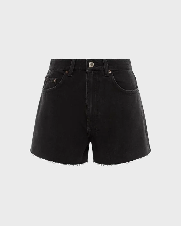 Ksubi Rise N Hi Short Stealth Womens Denim Shorts