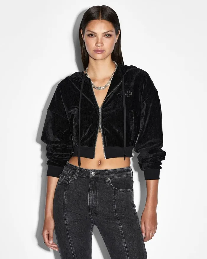 Ksubi Ritzy Infinity Jumper Black Womens Hoodies and Sweatshirts