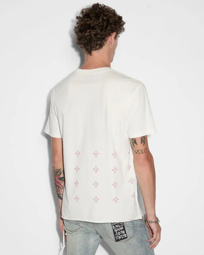 Ksubi Sinners Kash Ss Tee Vintage White Mens TShirts