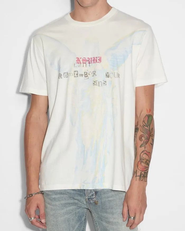 Ksubi Sinners Kash Ss Tee Vintage White Mens TShirts