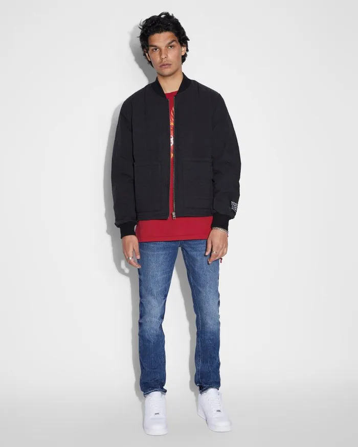 Ksubi South Quilted Bomber Black Mens Jackets