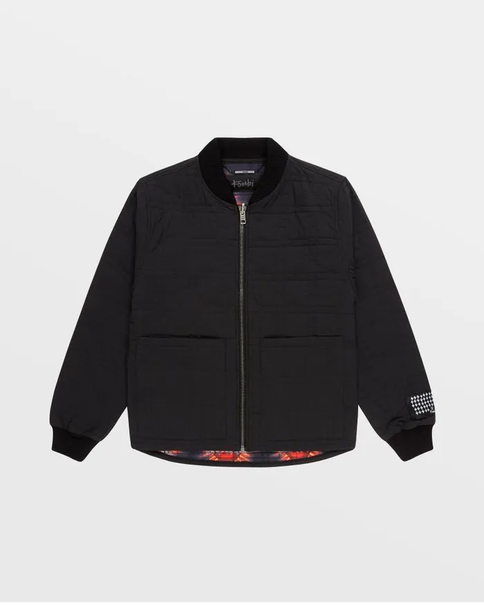 Ksubi South Quilted Bomber Black Mens Jackets