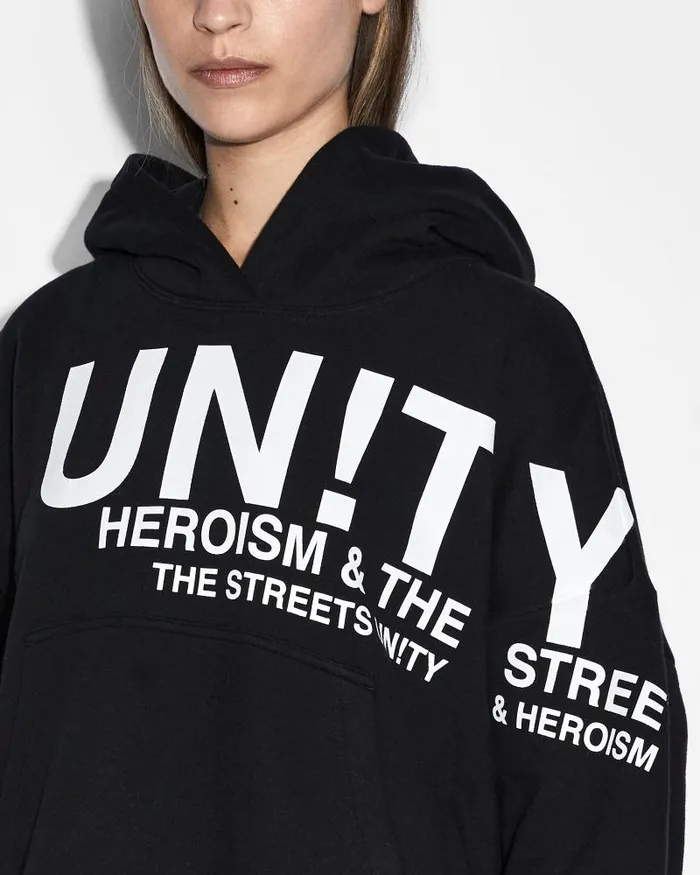Ksubi Unity Slouch Hoodie Black Womens Sweats