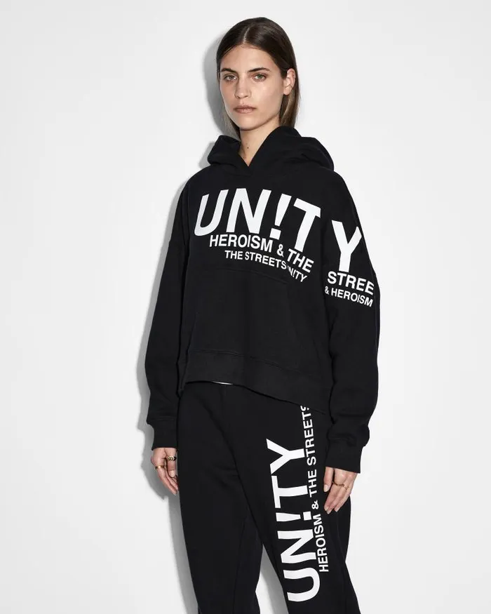 Ksubi Unity Slouch Hoodie Black Womens Sweats